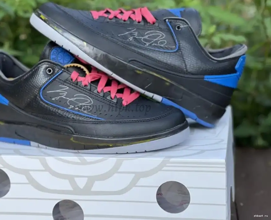 to blue Jordan ready PK OFF-WHITE Low ship God Air 2 x materials retail 0503